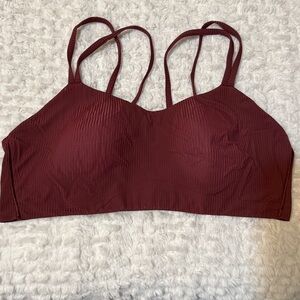 Burgundy Strappy Bralette by lululemon